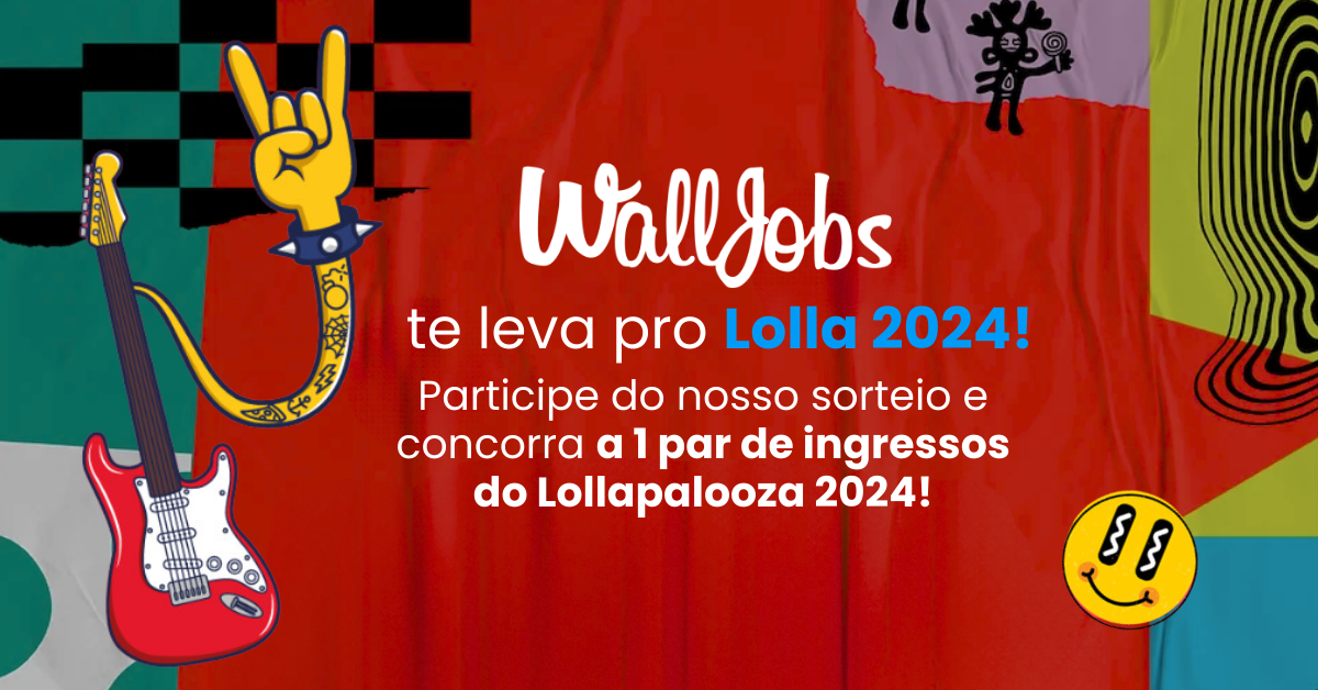 Banner do sorteio para ingresso do Lollapalooza 2024